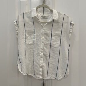 Lucky brand semi-open back blouse